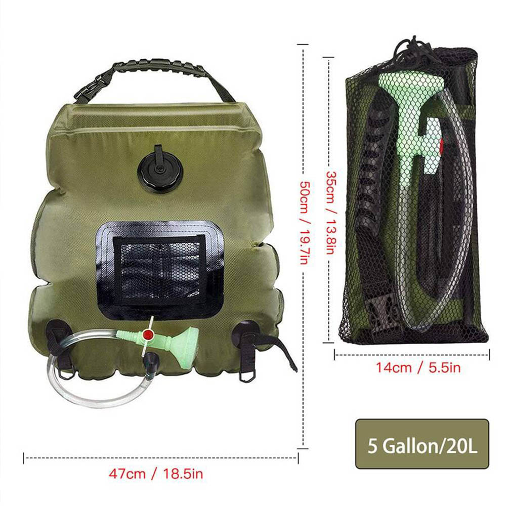 Outdoor Camping Hot Water Shower - 20L Outdoor Solar Heating Premium Camping