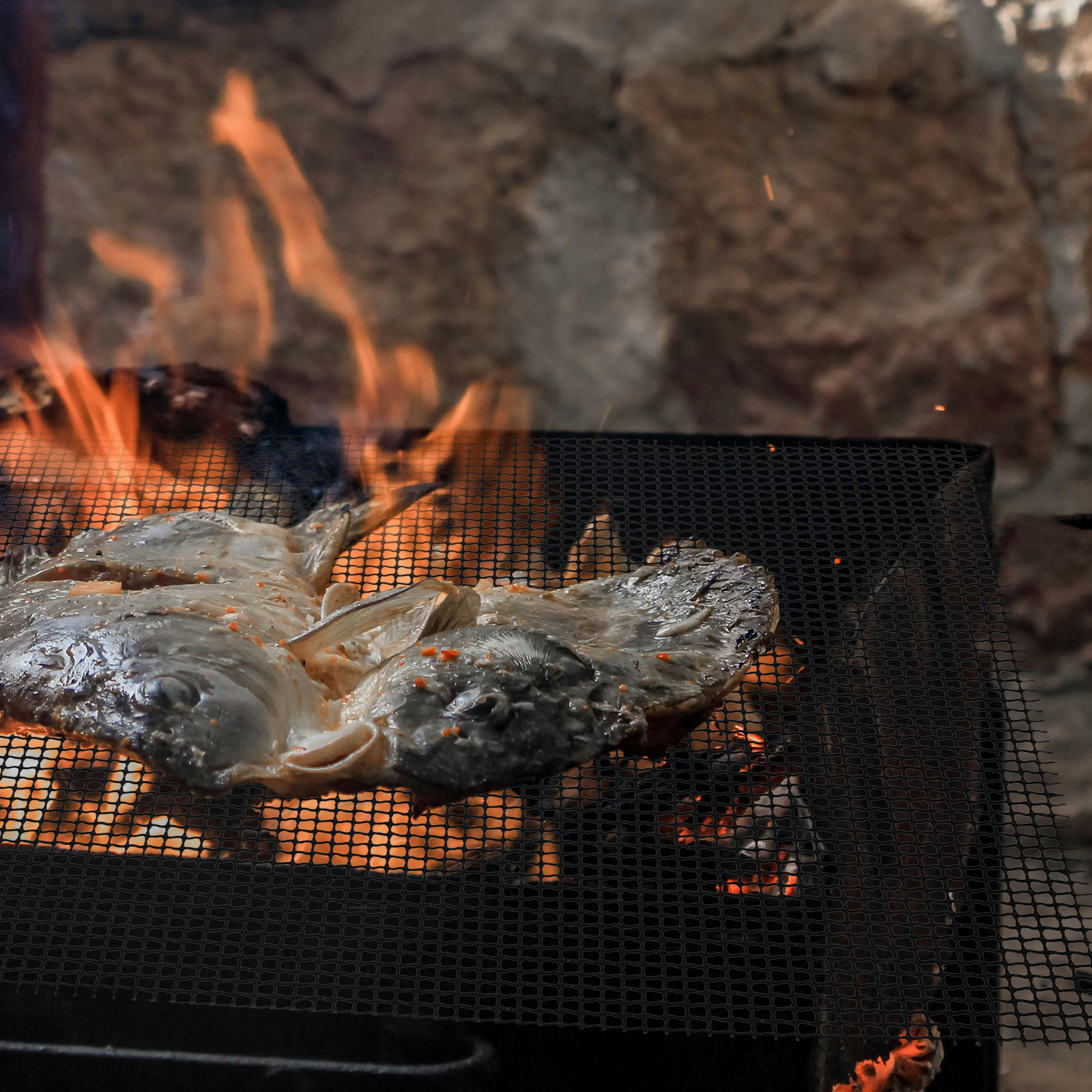 Outdoor Gas Stove - 5Pcs Bbq Grill Mesh Mats Non