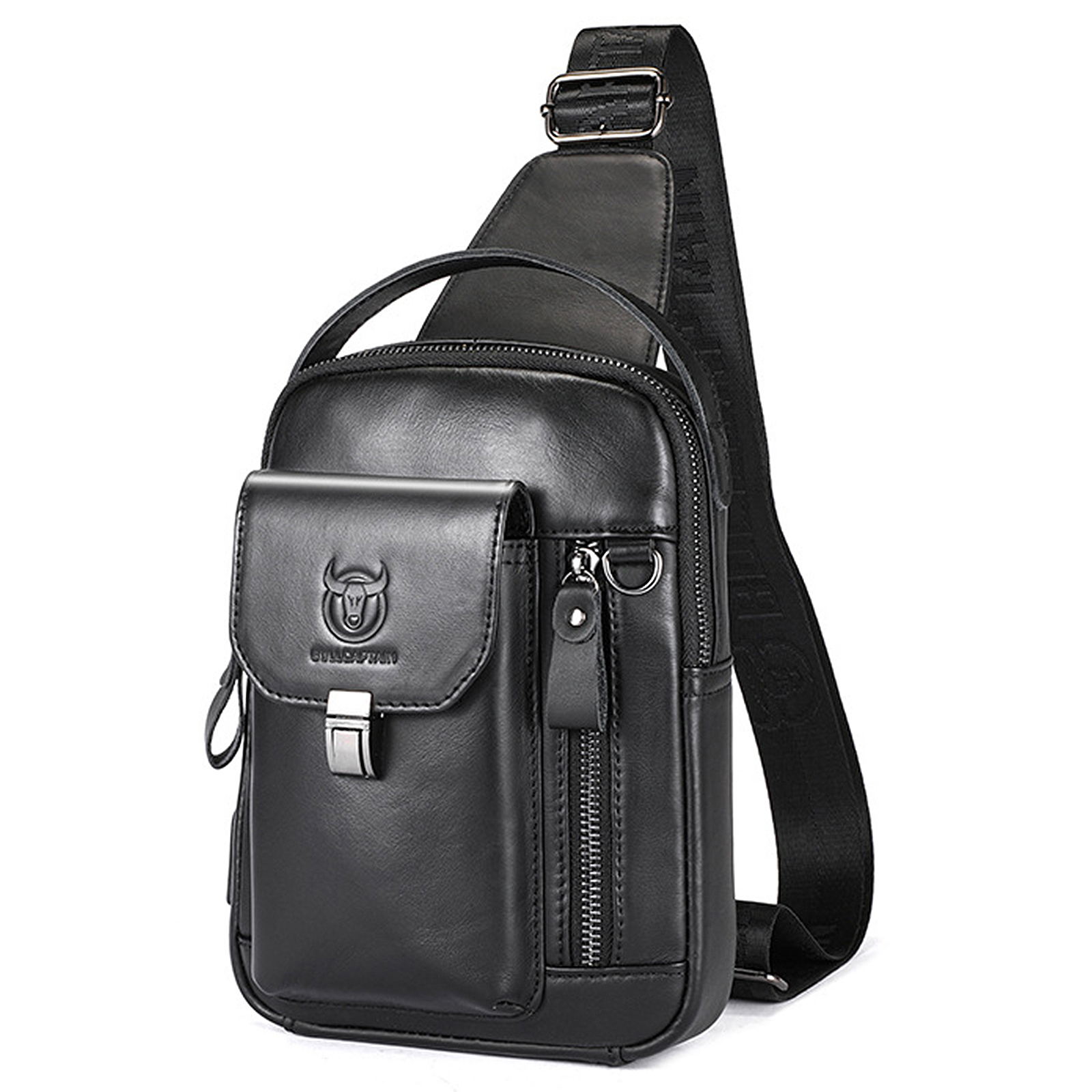 Travel Outdoor Camping Youtube - Genuine Leather Sling Bag for Men