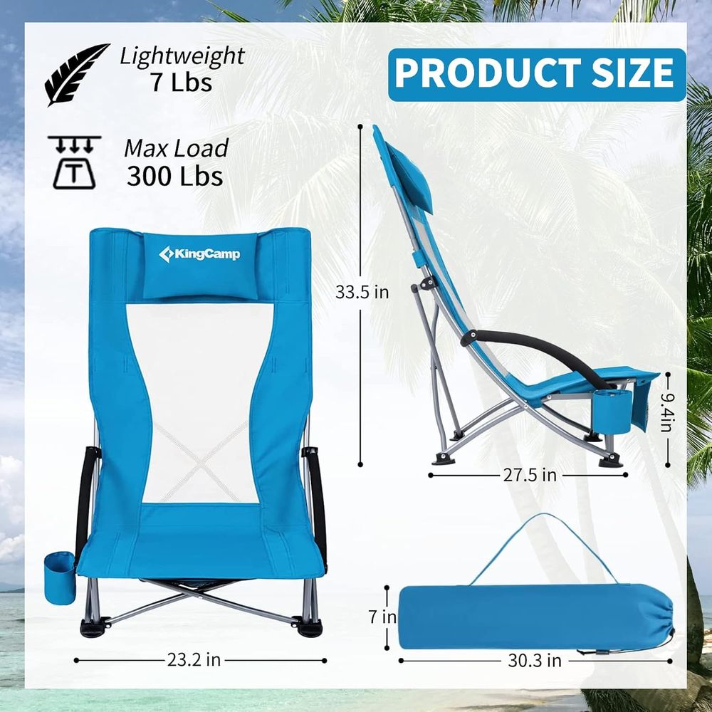 olding Beach Chair 2 Pack High – Outdoor Camping High Chair Bewertung und Preis