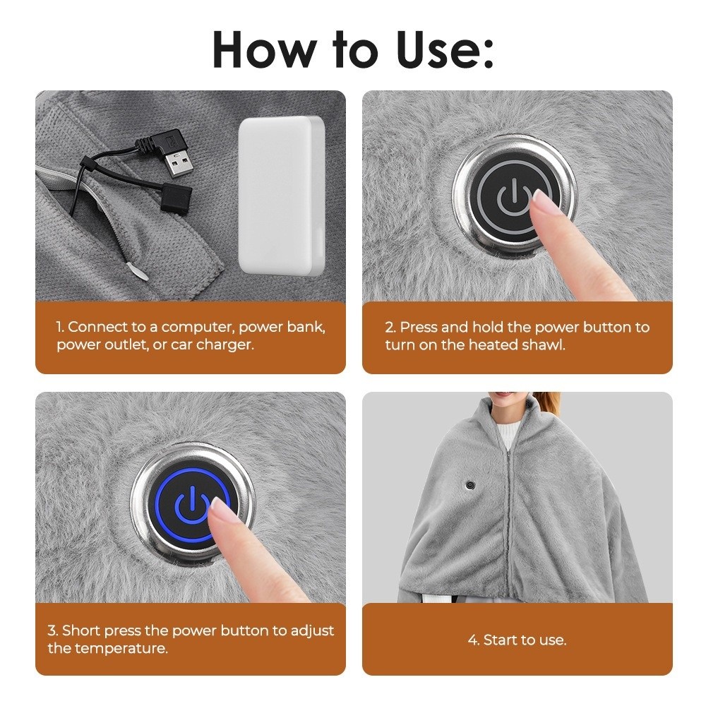 High Quality Wearable USB Elec – Outdoor Camping Heated Blanket Bewertung und Preis