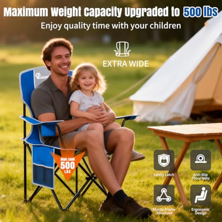Camping Chairs, 500 LBS Capaci – Outdoor Camping High Chair Bewertung und Preis