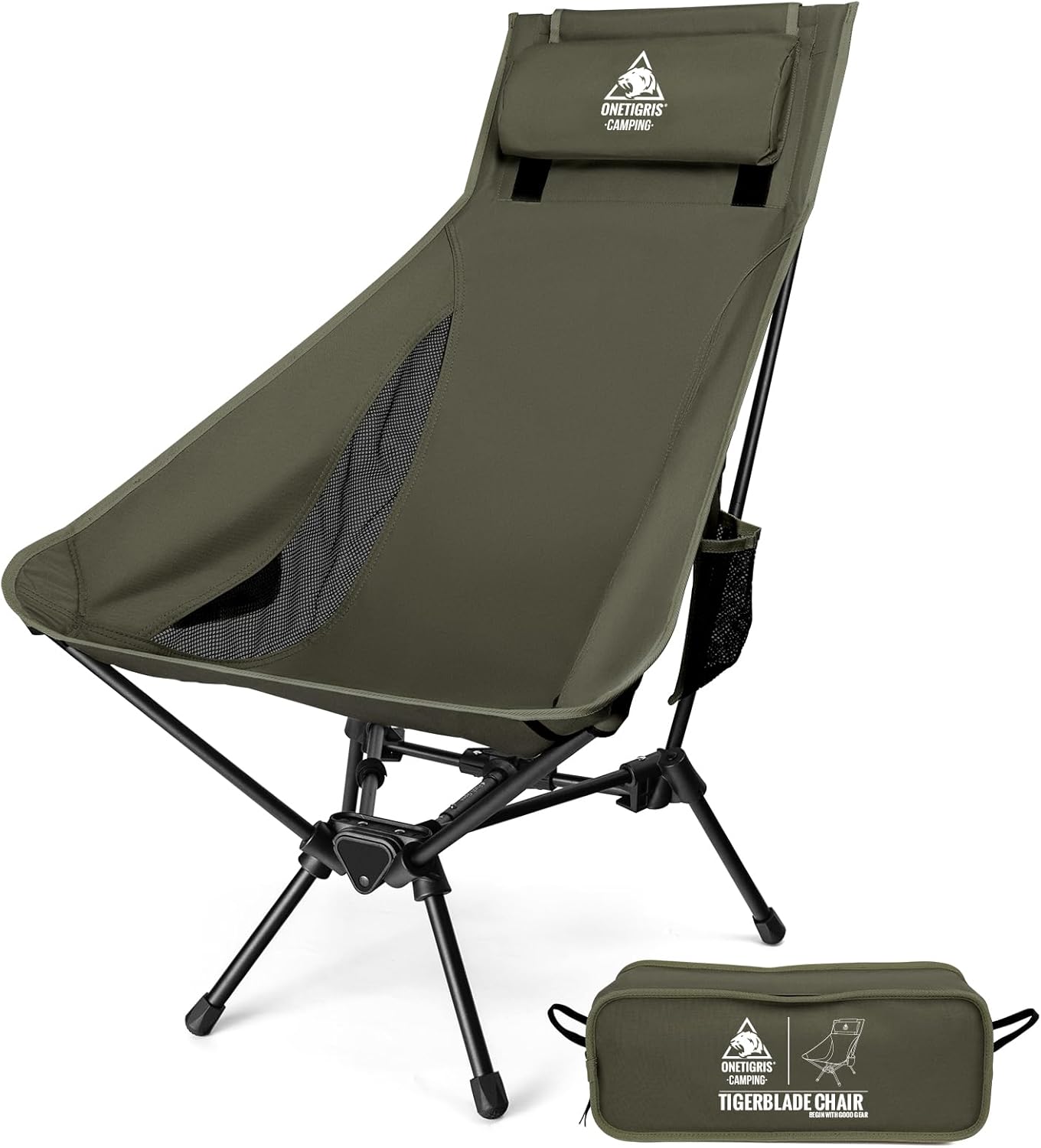 High Back Camping Chair with P – Outdoor Camping High Chair Bewertung und Preis