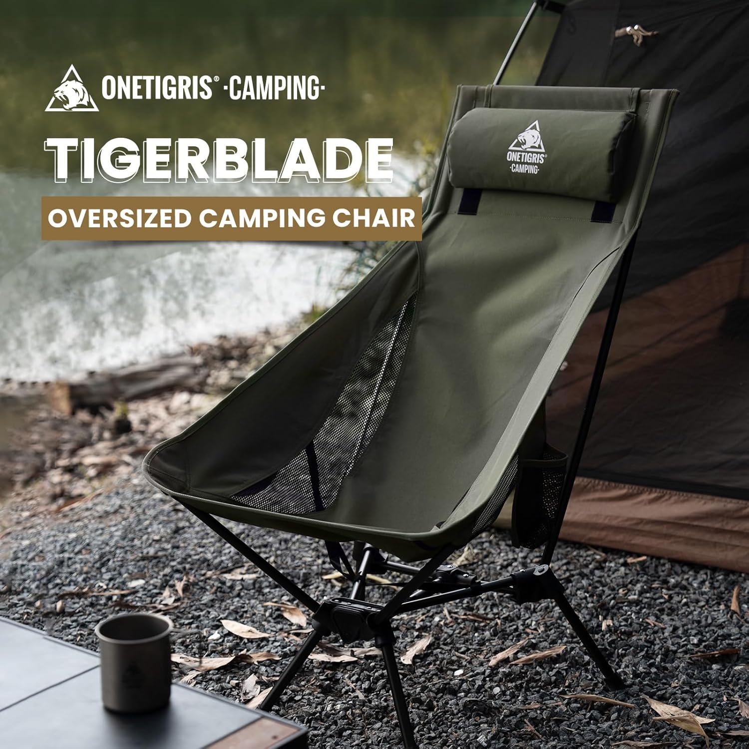 High Back Camping Chair with P – Outdoor Camping High Chair Bewertung und Preis