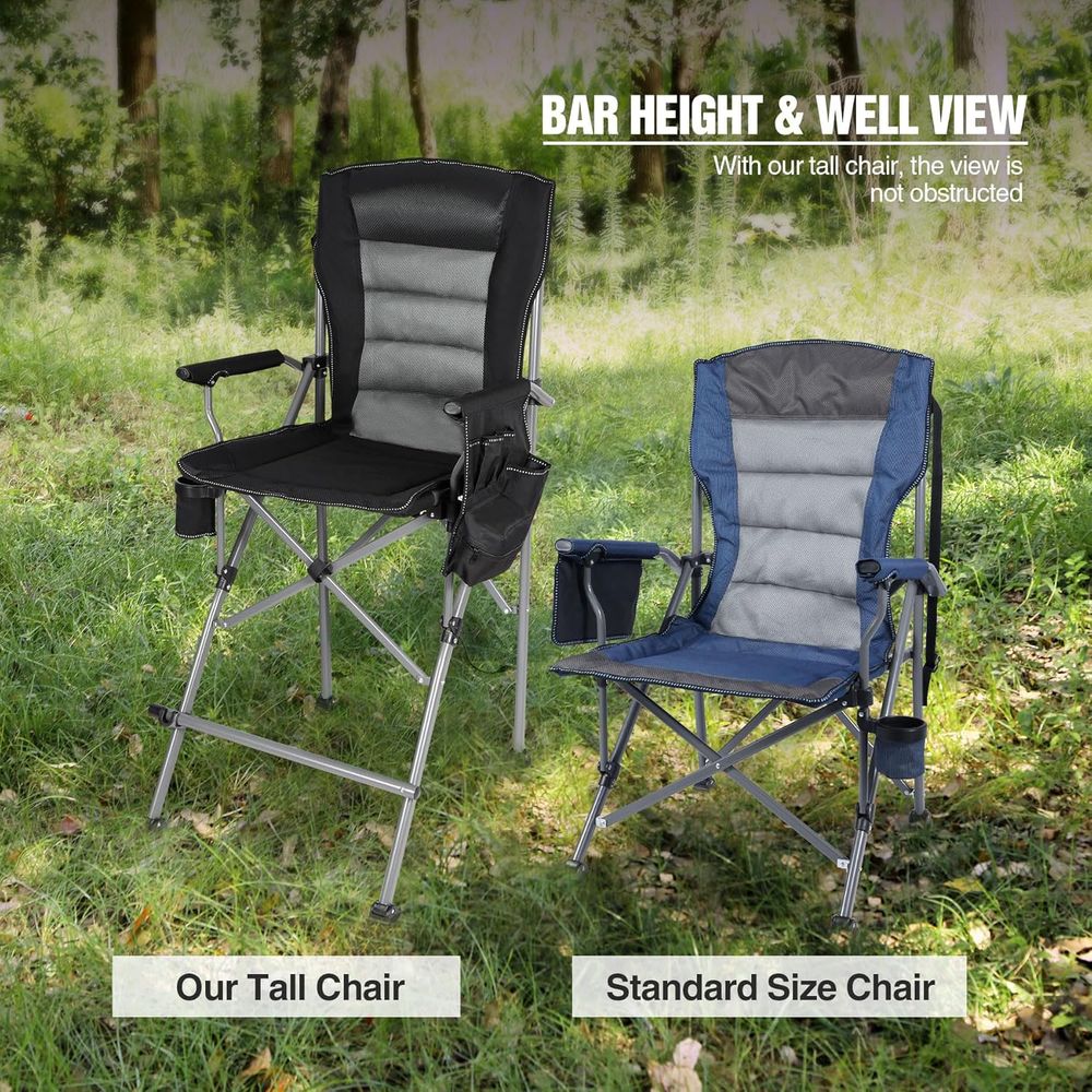 Portable High-Back Bar Height  – Outdoor Camping High Chair Bewertung und Preis