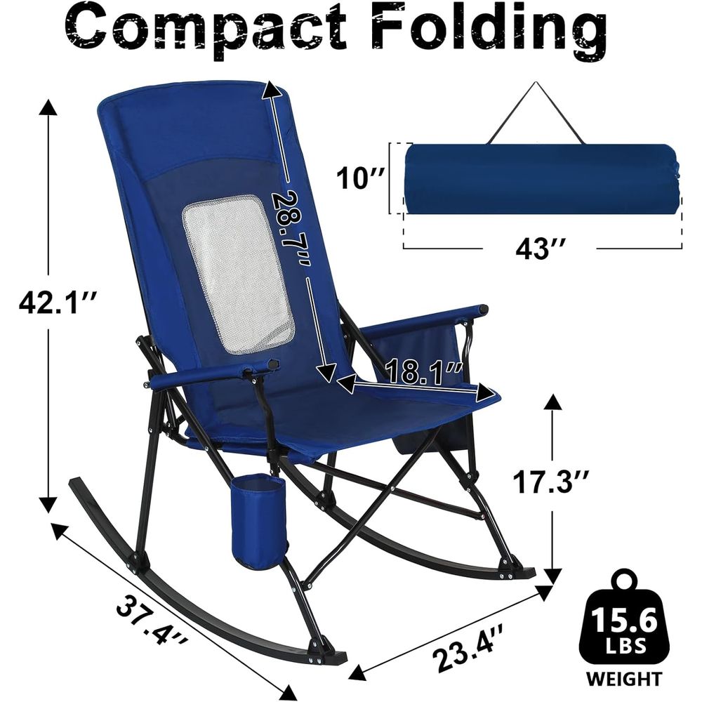 Durable 400lbs Capacity Rockin – Outdoor Camping Rocker Bewertung und Preis