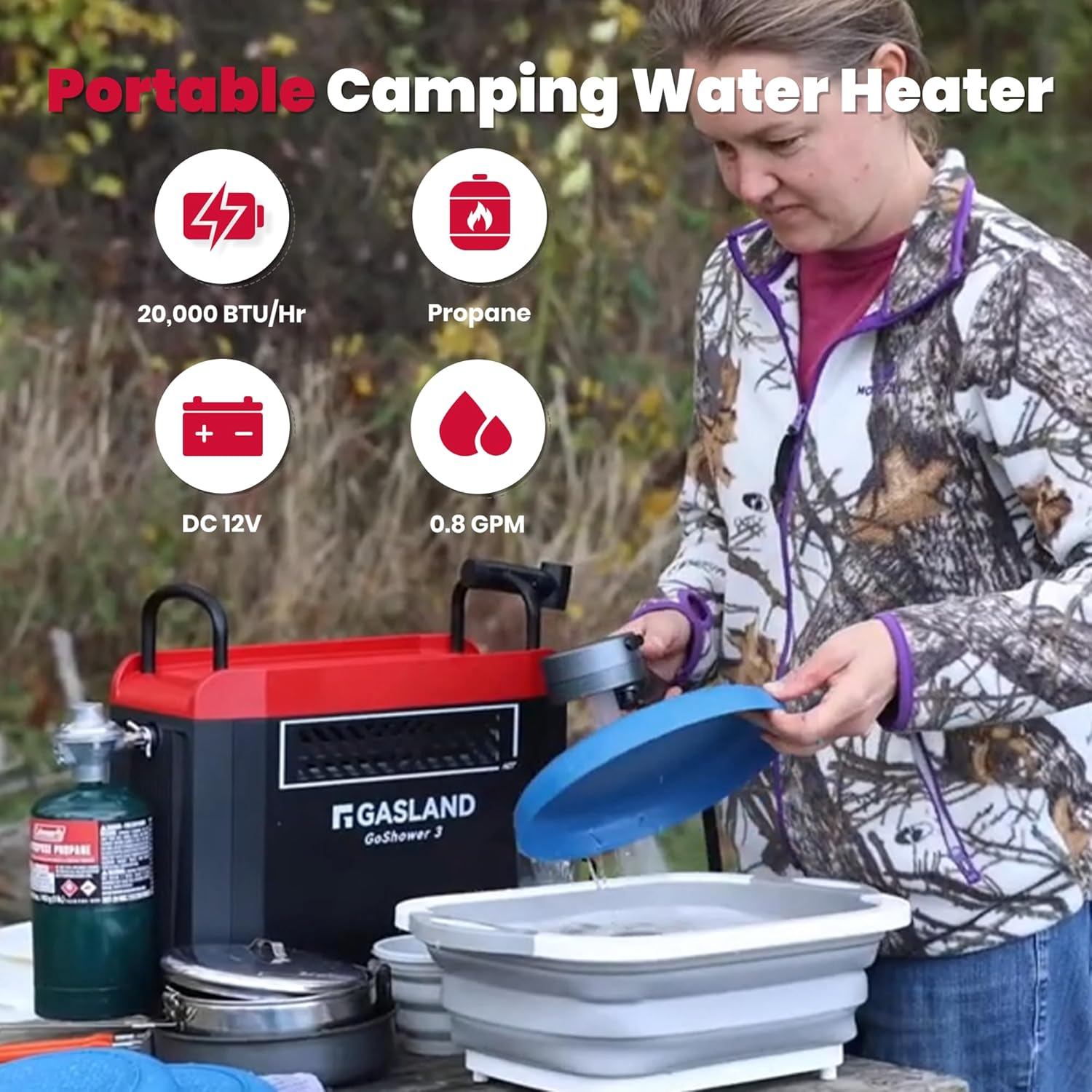 Goshower G3 Pro 1lb Propane Po – Outdoor Camping Hot Water Shower Bewertung und Preis