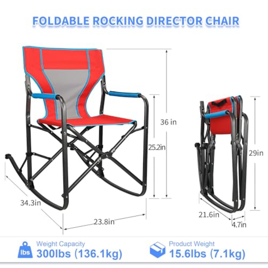 Oversized Rocking Camping Chai – Outdoor Camping Rocker Bewertung und Preis