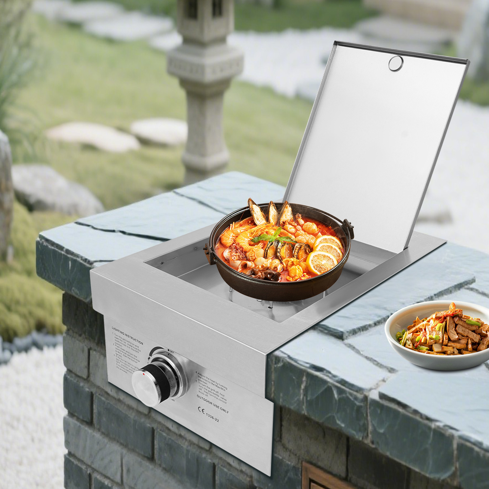 Gas Stove, Embedded/Outdoor, 3 – Outdoor Gas Stove Bewertung und Preis