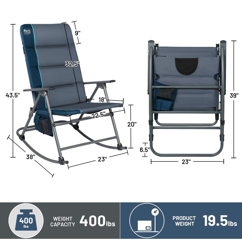 Oversized Folding Rocking Camp – Outdoor Camping Rocker Bewertung und Preis