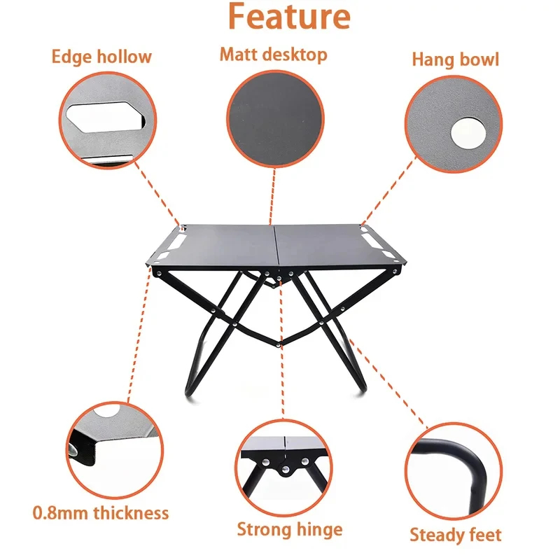 Foldable Portable Camping Tabl – Outdoor Camping Table Foldable Bewertung und Preis