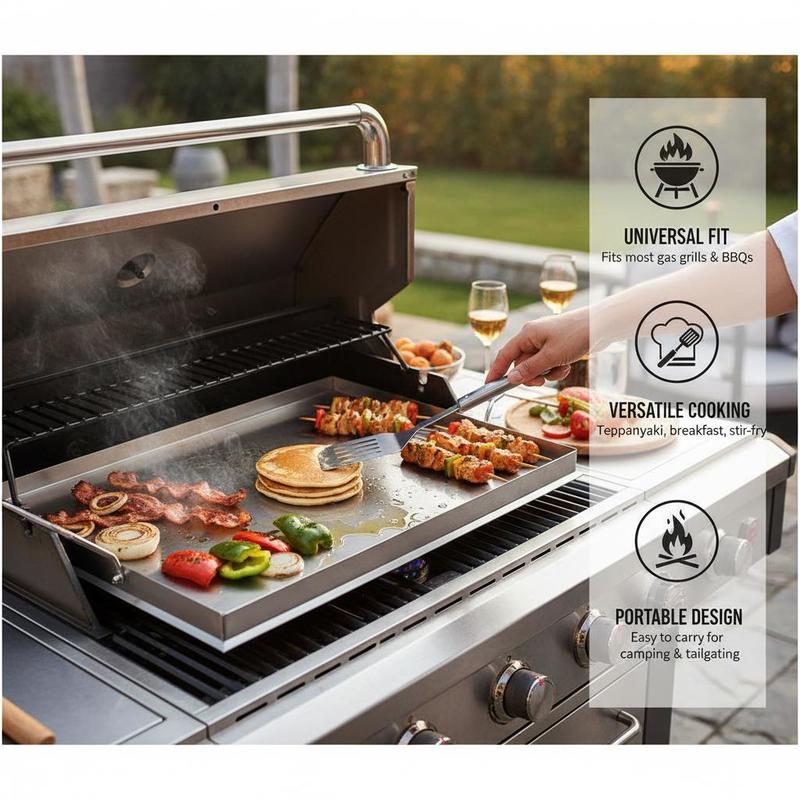 Flat Top Grill Plate 23x16 inc – Cooking Outdoor Camping Bewertung und Preis