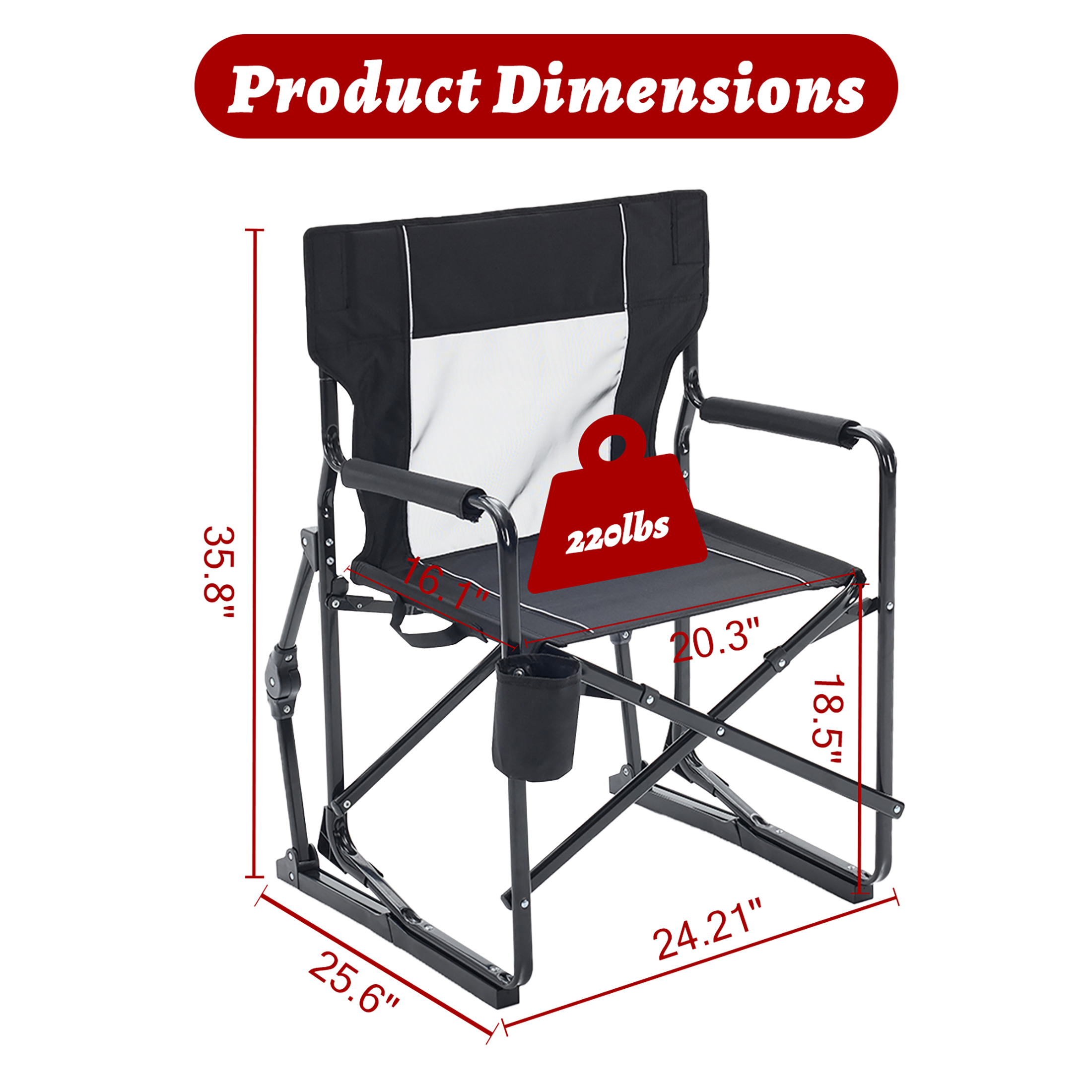 JHK Outdoor Folding Rocking Ch – Outdoor Camping Rocker Bewertung und Preis