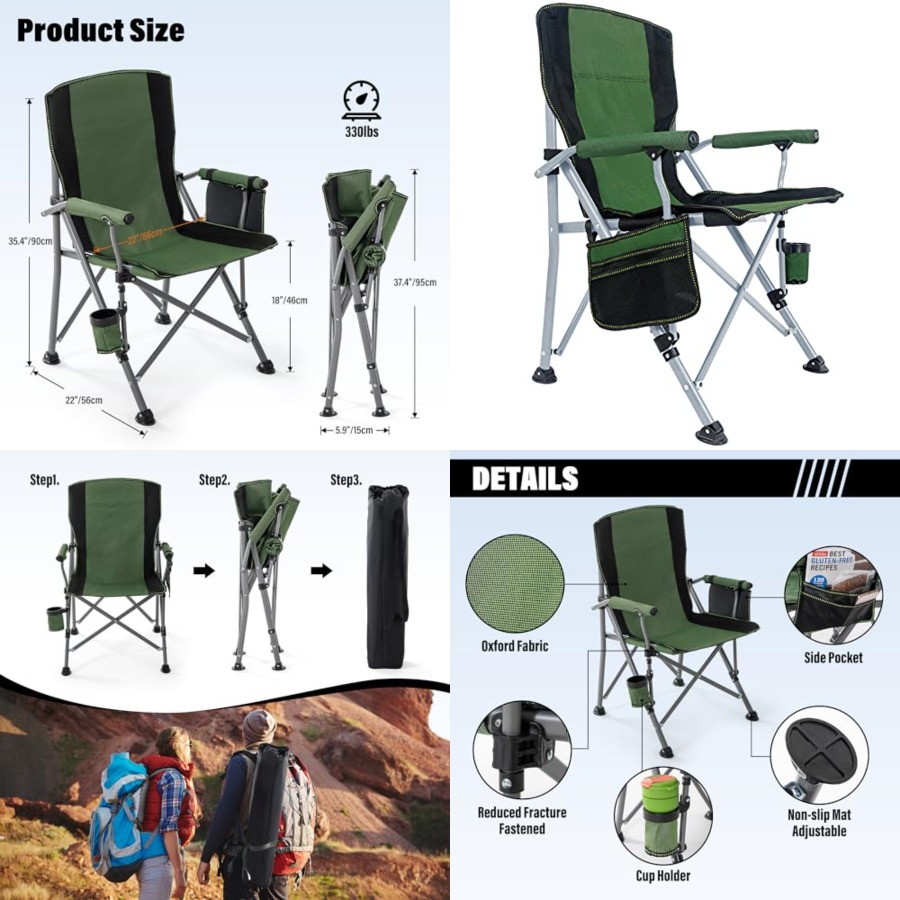 Camping Chair for Adults, Heav – Outdoor Camping Chairs Bewertung und Preis