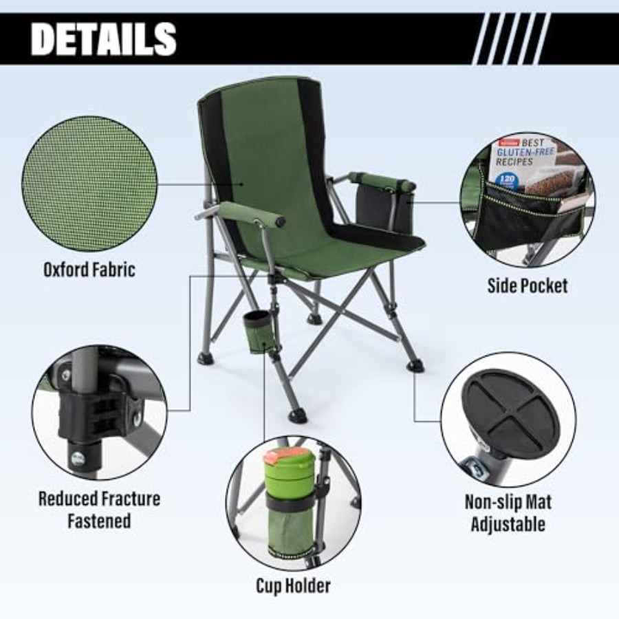 Camping Chair for Adults, Heav – Outdoor Camping Chairs Bewertung und Preis