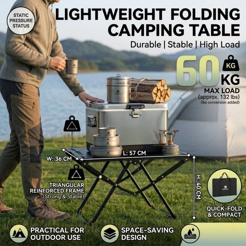 Portable Folding Beach Table S – Outdoor Camping Table Foldable Bewertung und Preis