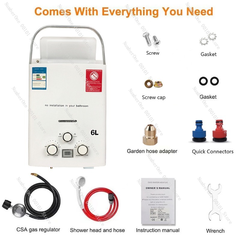Propane LPG  Gas Tankless Wate – Outdoor Camping Hot Water Shower Bewertung und Preis