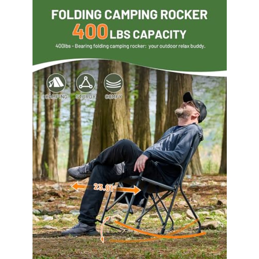 Folding Oversized Rocking Camp – Outdoor Camping Rocker Bewertung und Preis