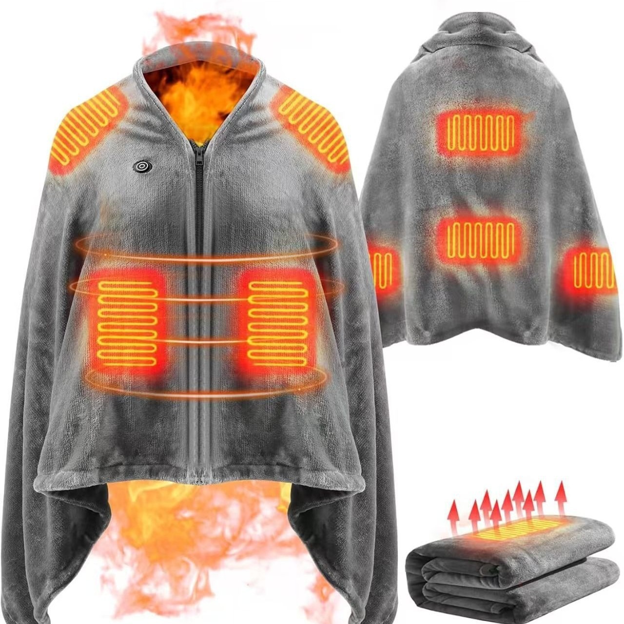 2025 NewUSB Heated Shawl Blank – Outdoor Camping Heated Blanket Bewertung und Preis