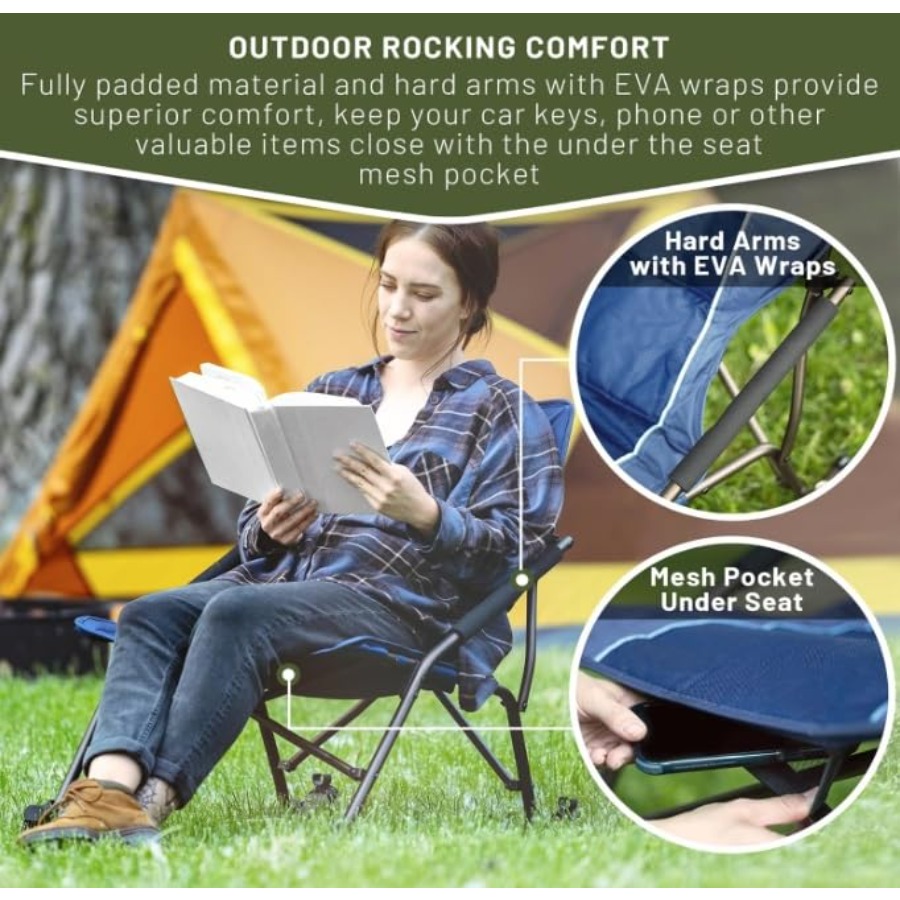 Folding Rocking Camping Chair  – Outdoor Camping Rocker Bewertung und Preis