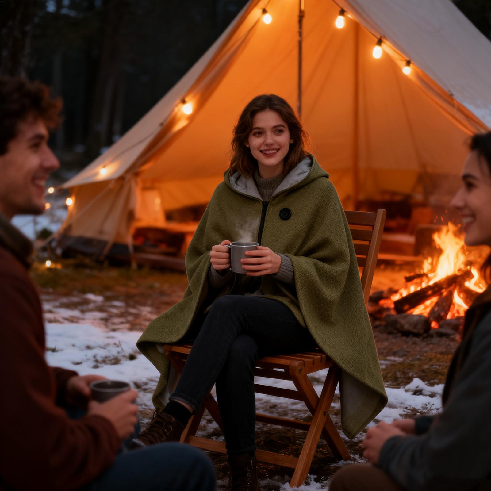 Heated Shawl 3 Gears Electric  – Outdoor Camping Heated Blanket Bewertung und Preis