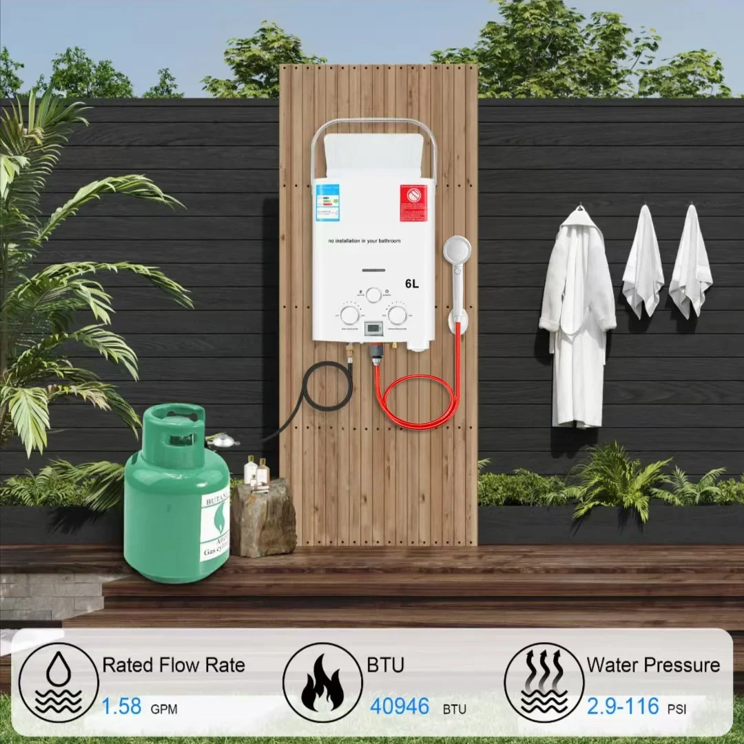 LPG Propane Gas Tankless Water – Outdoor Camping Hot Water Shower Bewertung und Preis