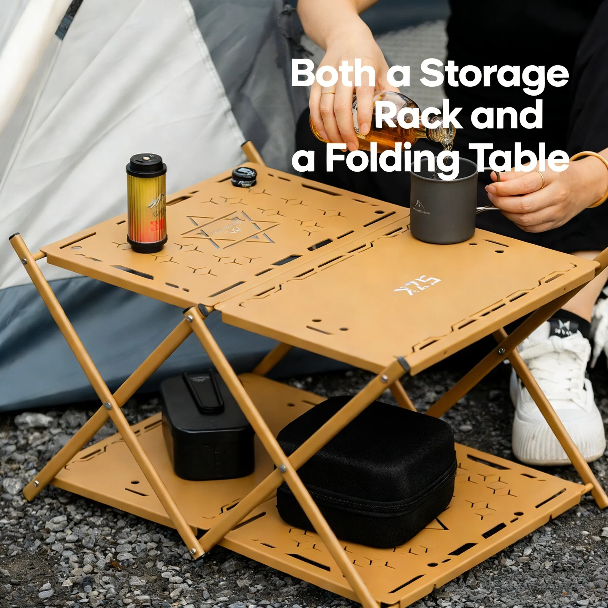 MOUNTAINHIKER Three-tier Rack  – Outdoor Camping Table Foldable Bewertung und Preis