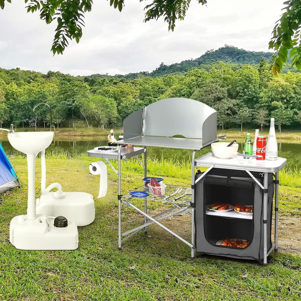 Camping Kitchen Table, Portabl – Cooking Outdoor Camping Bewertung und Preis