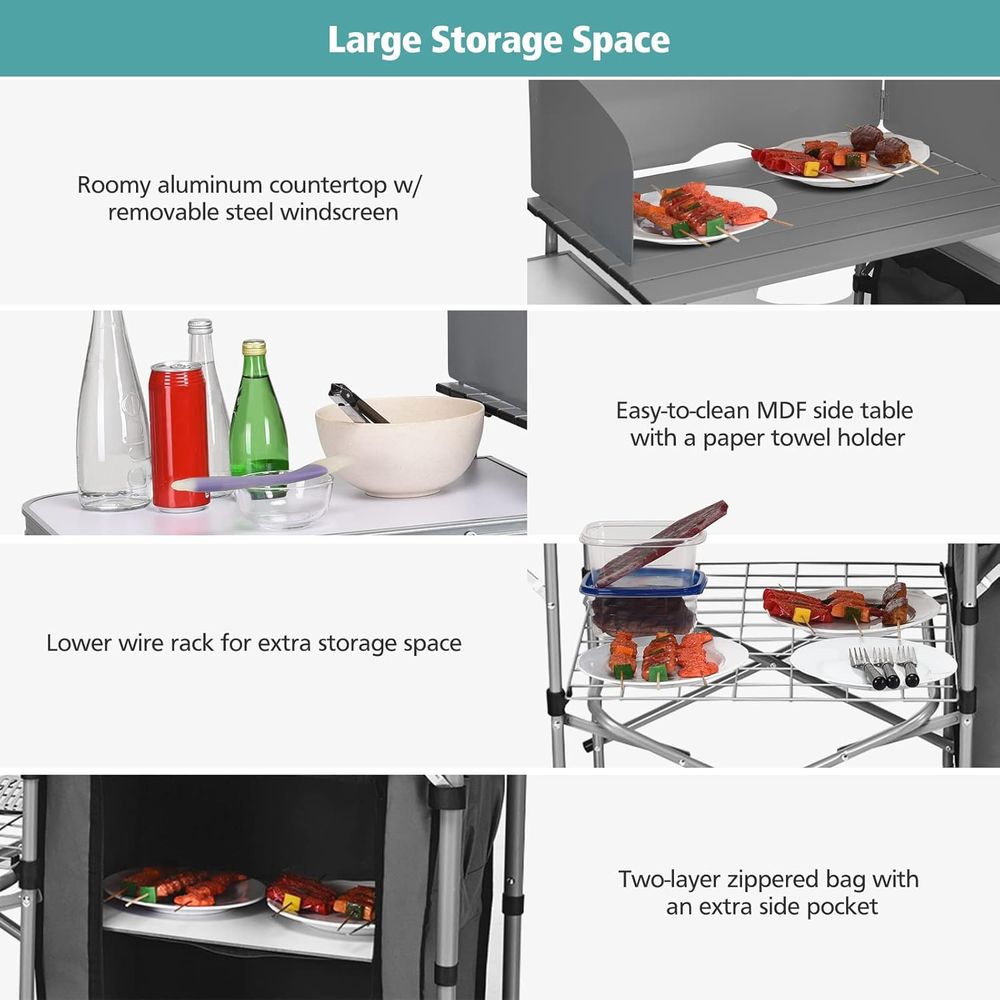 Camping Kitchen Table, Portabl – Cooking Outdoor Camping Bewertung und Preis