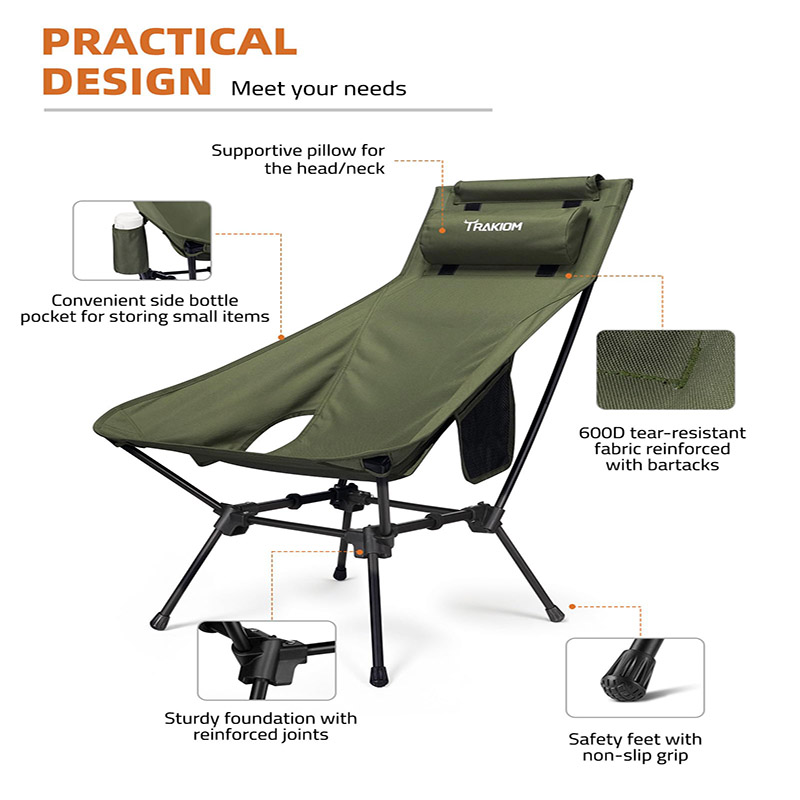 High Back Portable Compact Cam – Outdoor Camping High Chair Bewertung und Preis