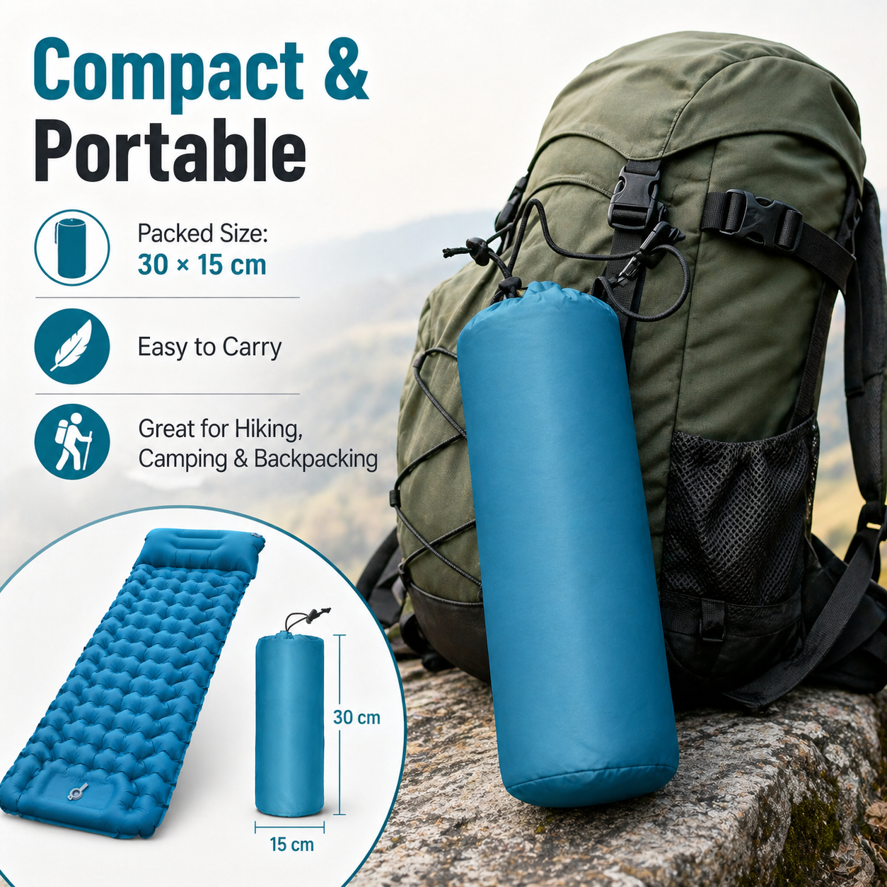 Ultralight Inflatable Camping  – Outdoor Camping Rug Bewertung und Preis