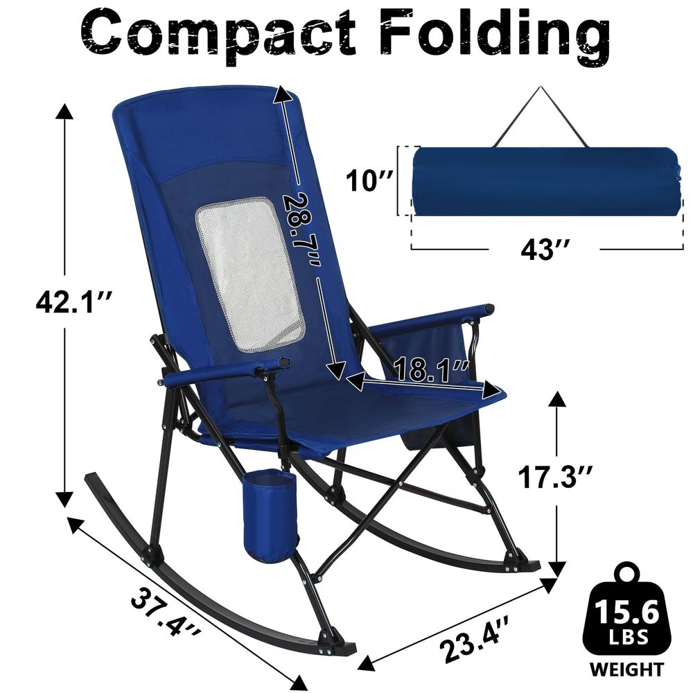2 Pack Rocking Camping Chair f – Outdoor Camping Rocker Bewertung und Preis