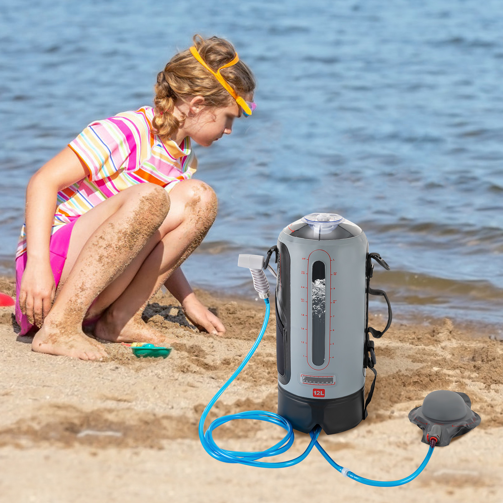 12L Portable Pressure Camp Sho – Outdoor Camping Hot Water Shower Bewertung und Preis