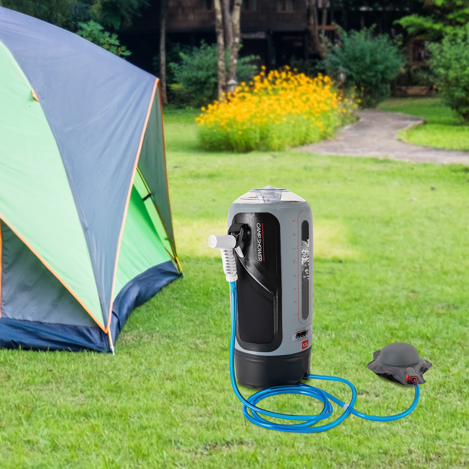 12L Portable Pressure Camp Sho – Outdoor Camping Hot Water Shower Bewertung und Preis
