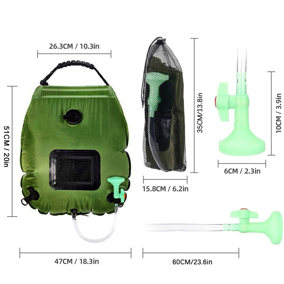 Camping Shower Bag 20L Solar H – Outdoor Camping Hot Water Shower Bewertung und Preis