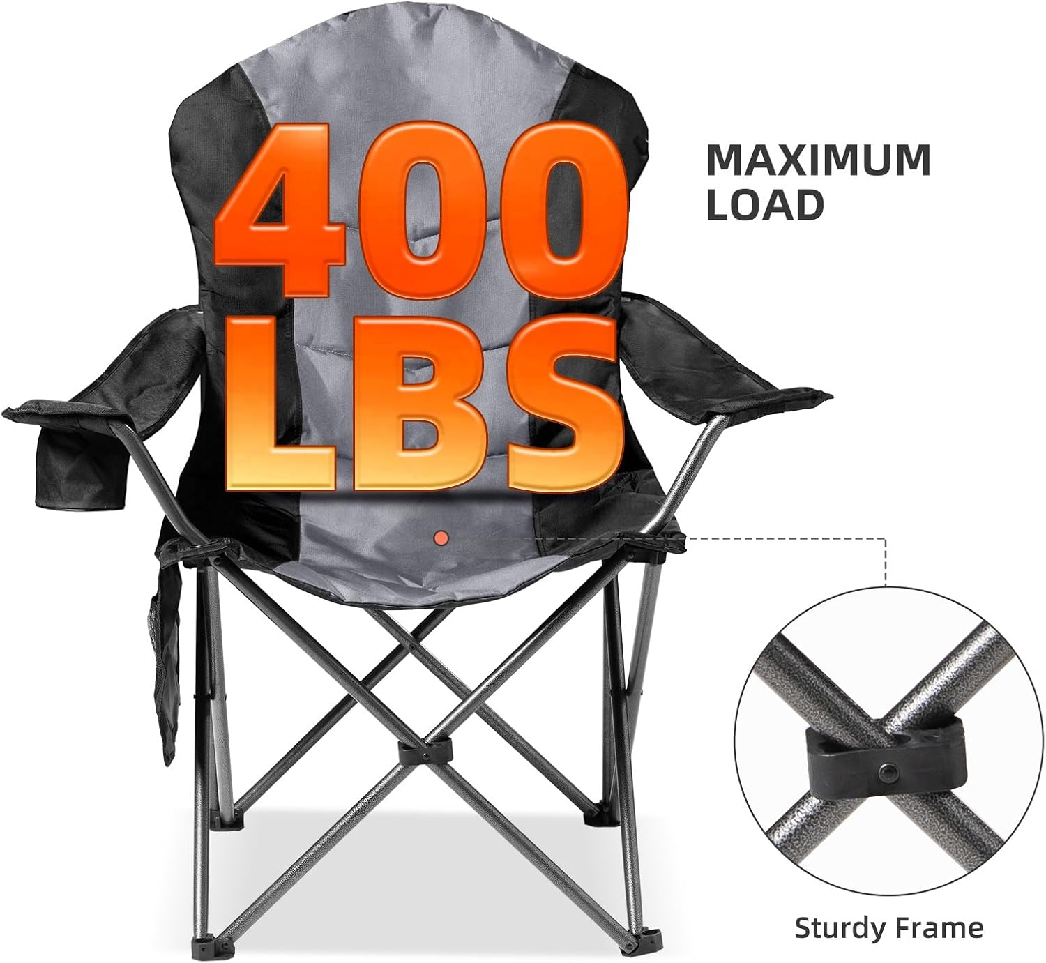 2 Pack Folding Camping Chairs  – Outdoor Camping High Chair Bewertung und Preis